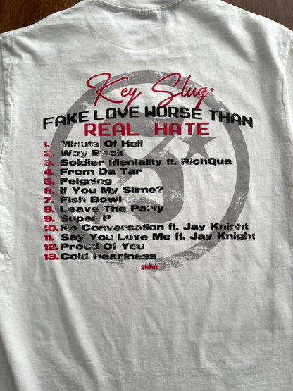 Fake Love Worse Than Real Hate Collab Tee