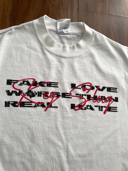Fake Love Worse Than Real Hate Collab Tee