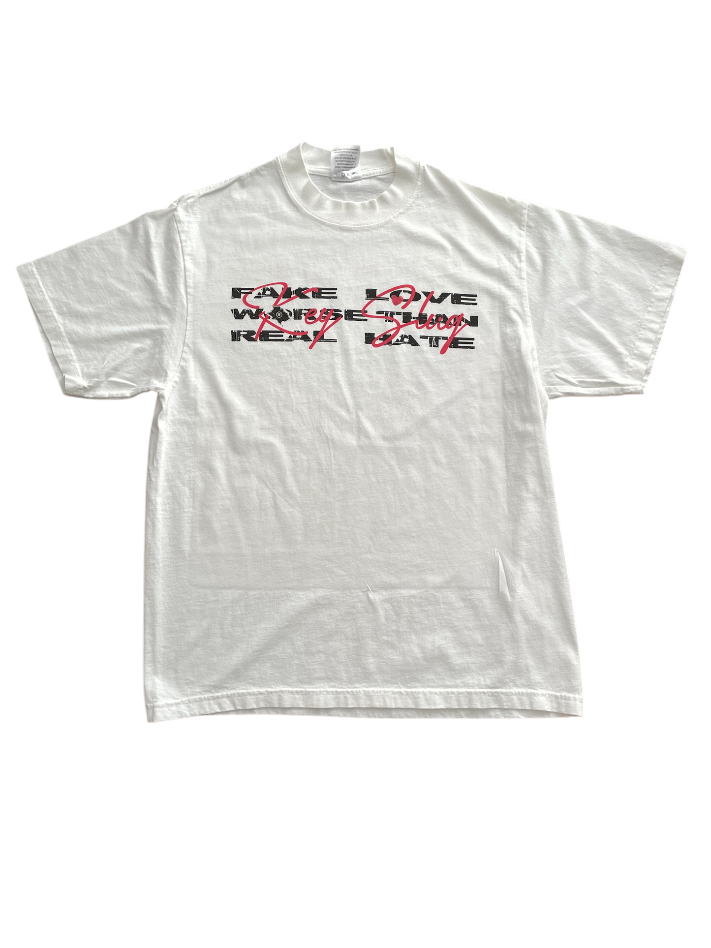 Fake Love Worse Than Real Hate Collab Tee