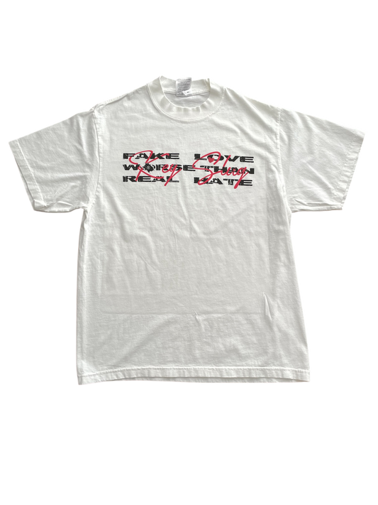 Fake Love Worse Than Real Hate Collab Tee
